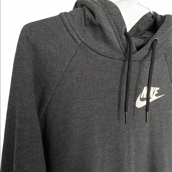 Black, faded NIKE hoodie, Size Small - Picture 2 of 3